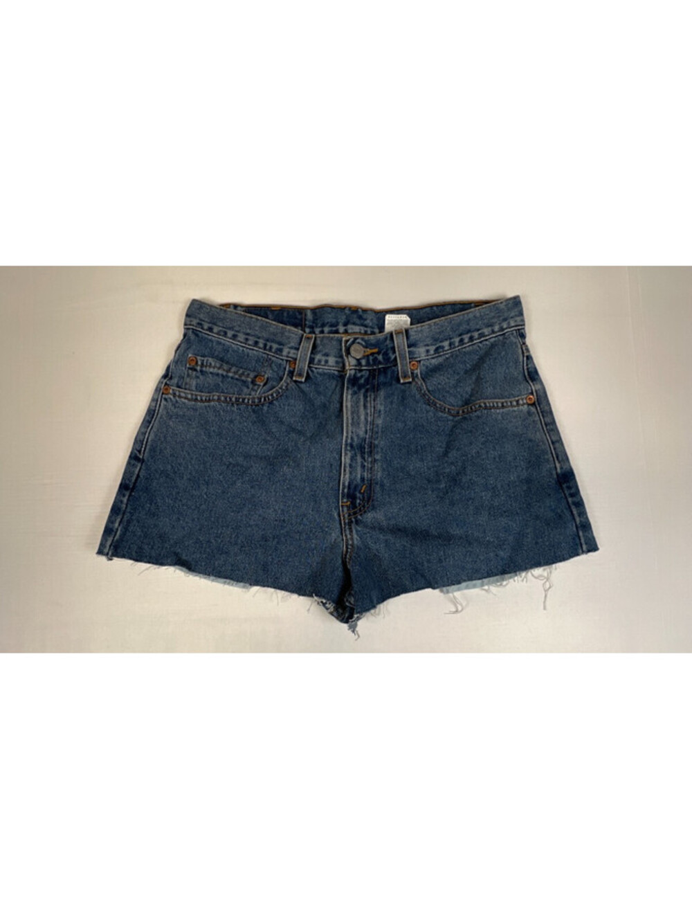 Levi's  32 550 Relaxed Fit Blue Denim Cutoff Shorts Cut Off